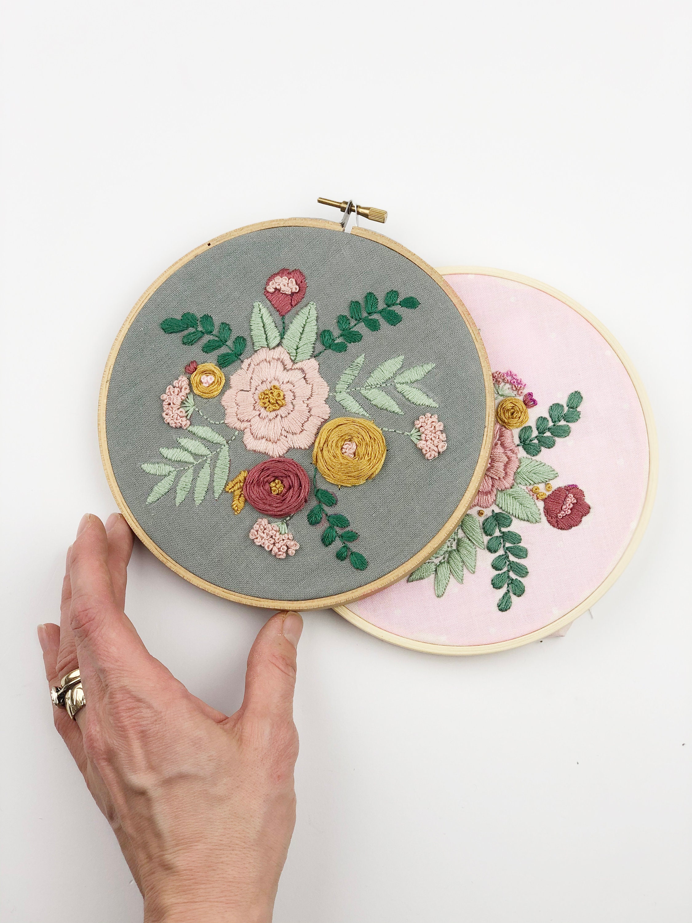 Needlepoint Kit / Beginner Embroidery kit / Hoop Art Etsy