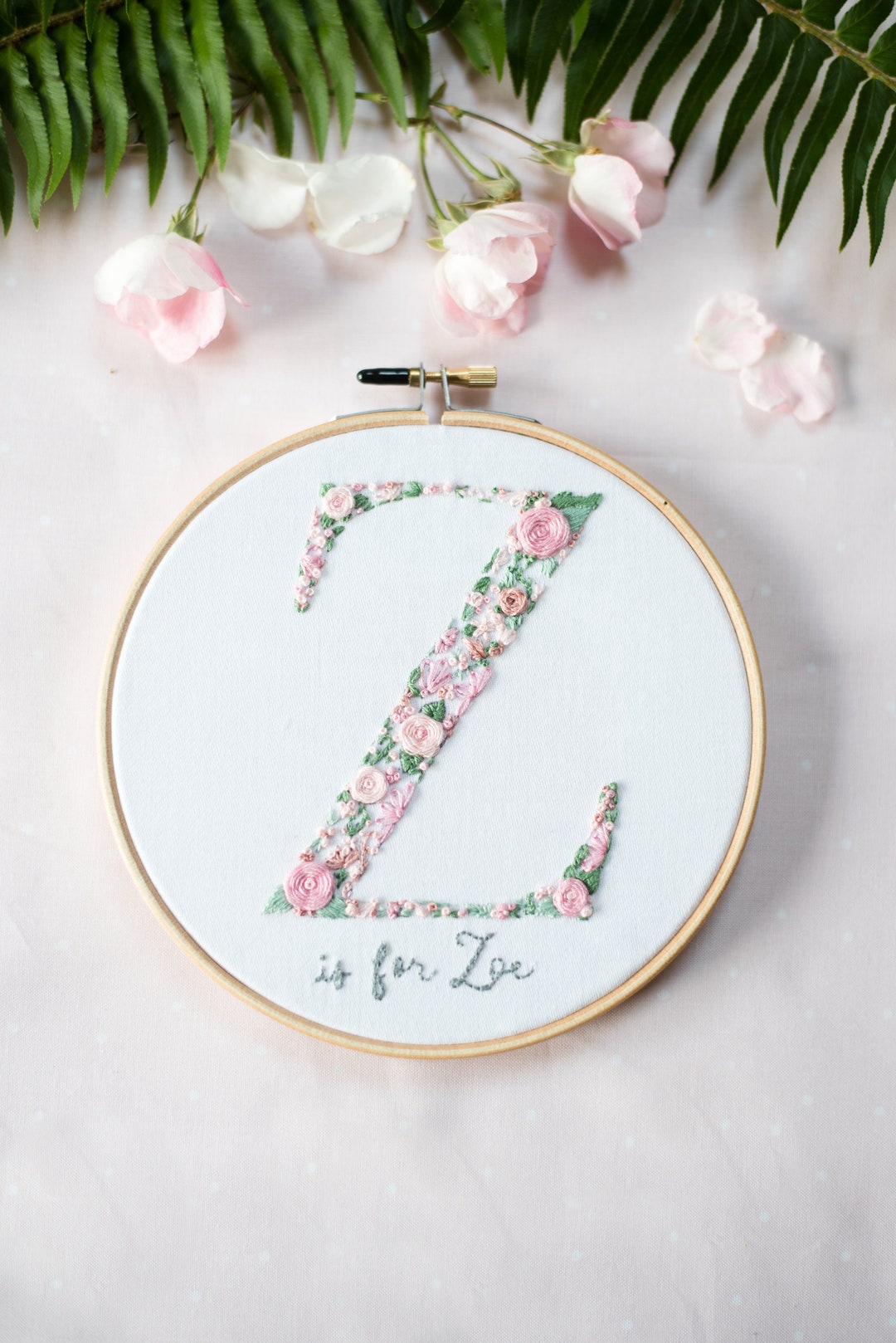 Letter Embroidery Pattern / Z Initial Embroidery Pattern / Personalized