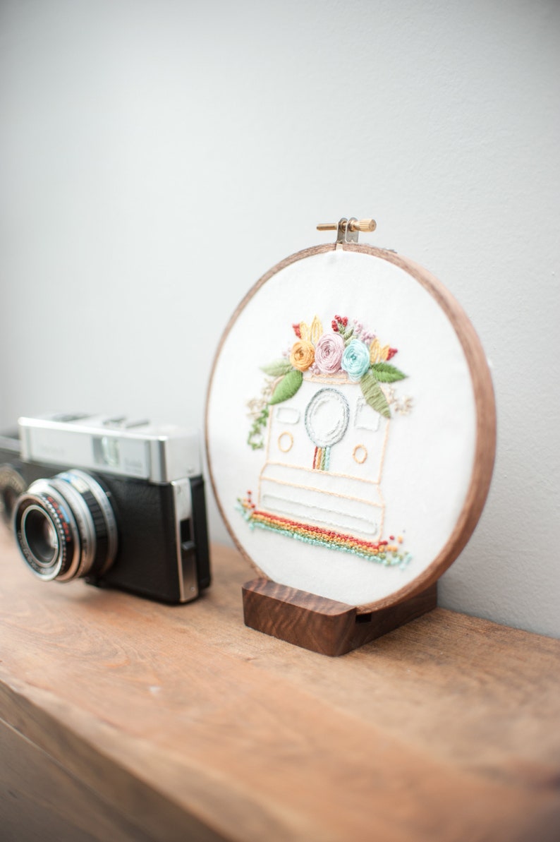 Embroidery pattern  camera embroidery pattern  needlepoint  etsy