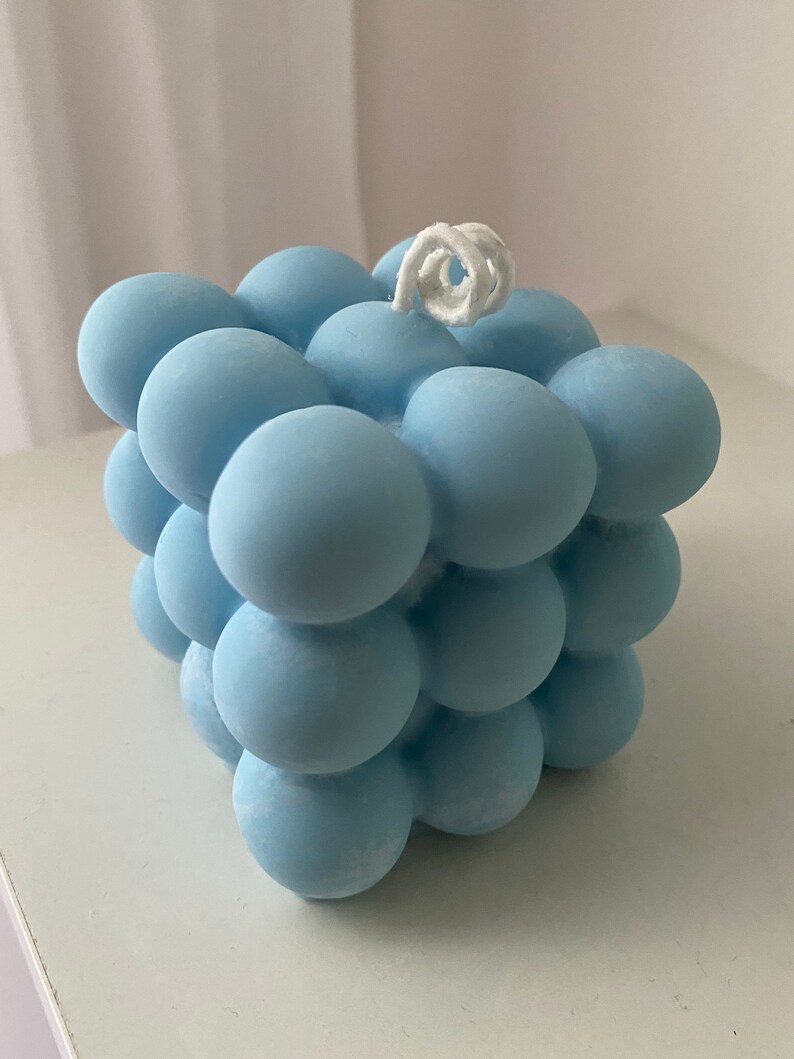 Bubble Cube Candle Magic Cube Candle 3D Bubbles Atom Cube Etsy