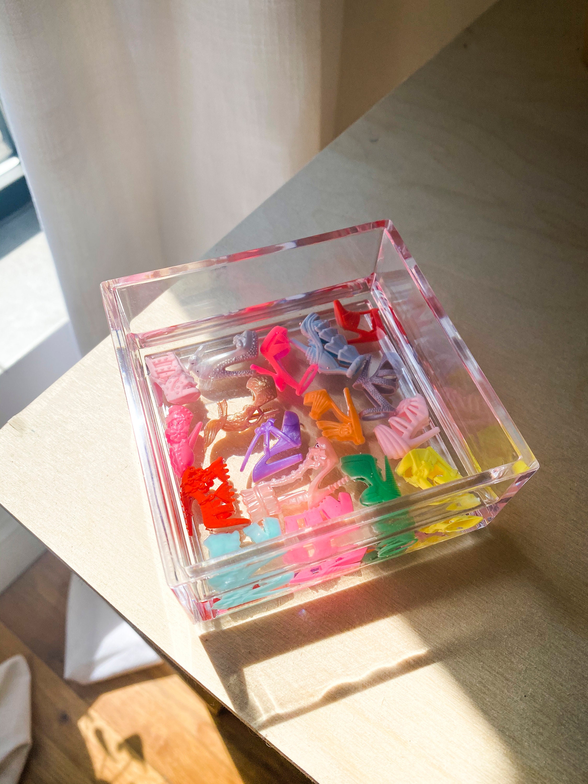Barbie Shoes Catch-all Tray Rainbow Trinket Dish Pill | Etsy