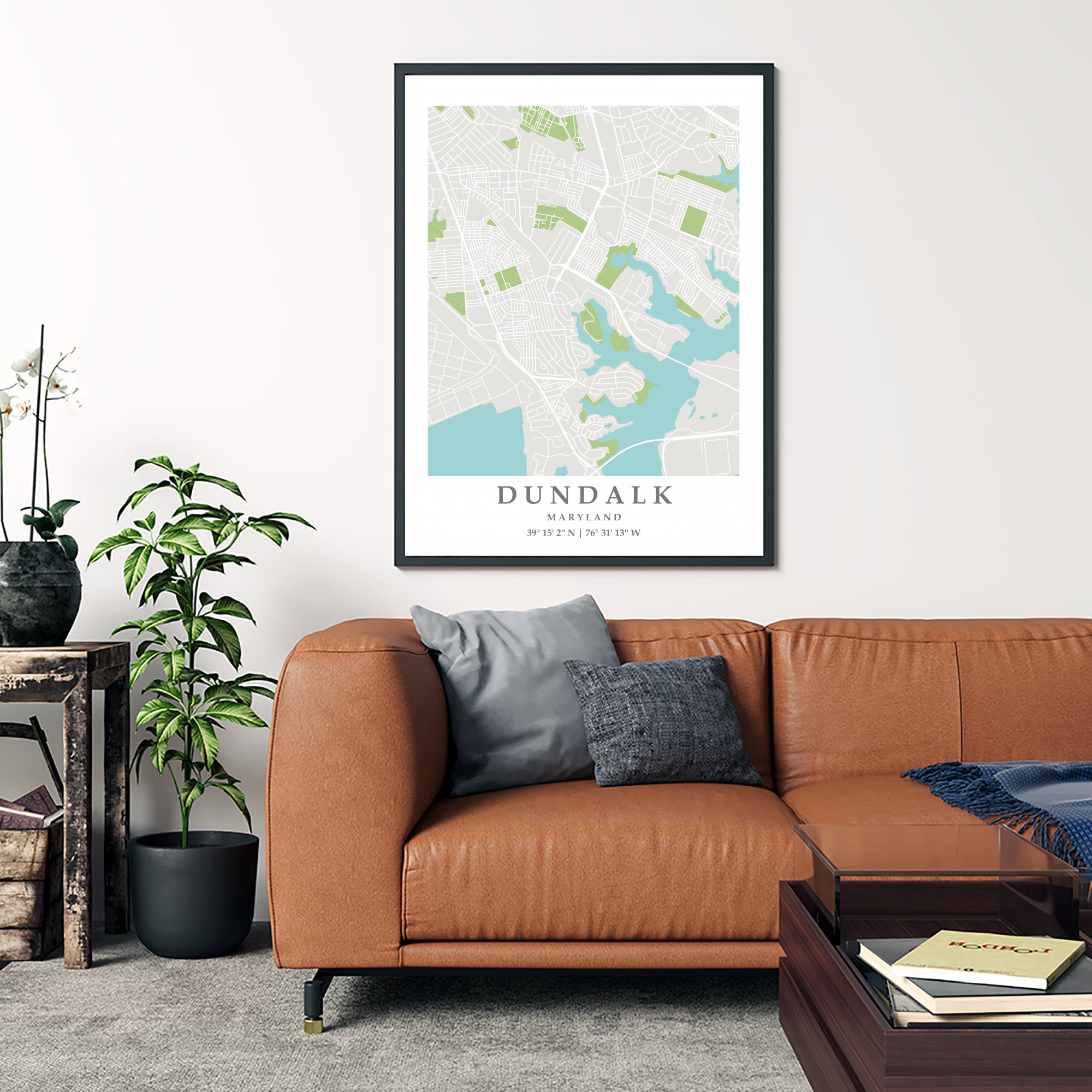 Dundalk MD City Map Print Dundalk Street Map Poster Dundalk Etsy