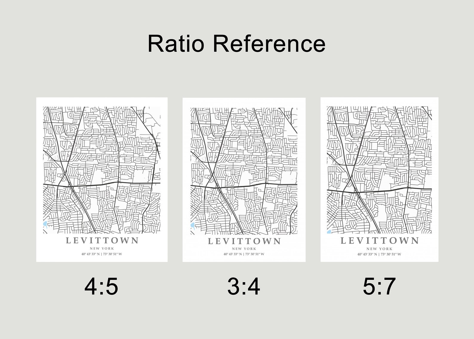 Levittown NY City Map Print Levittown Street Map Poster Etsy