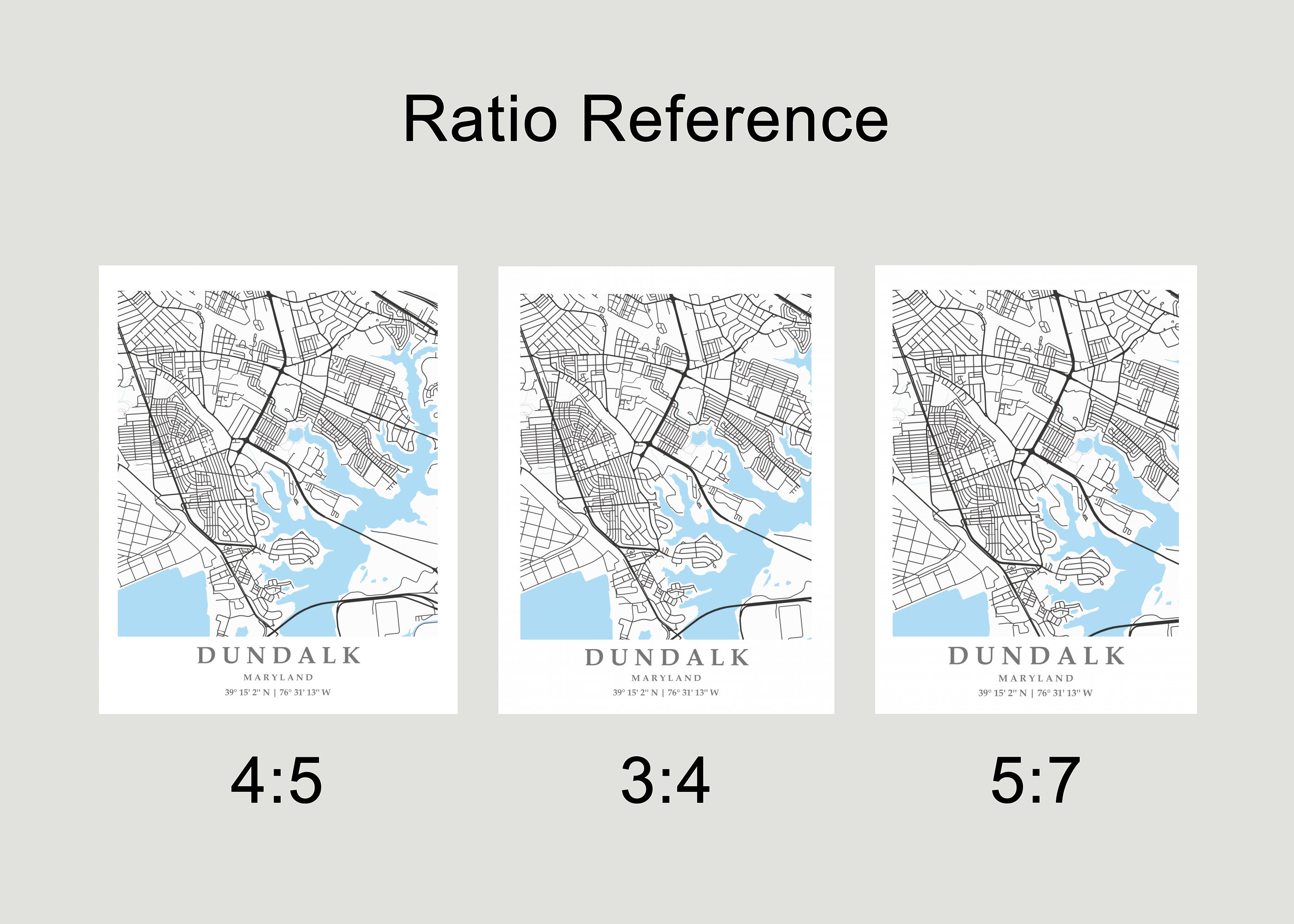Dundalk MD City Map Print Dundalk Street Map Poster Dundalk Etsy