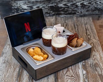 Sofa Snack Bar: Cozy Couch Drink & Chip Holder