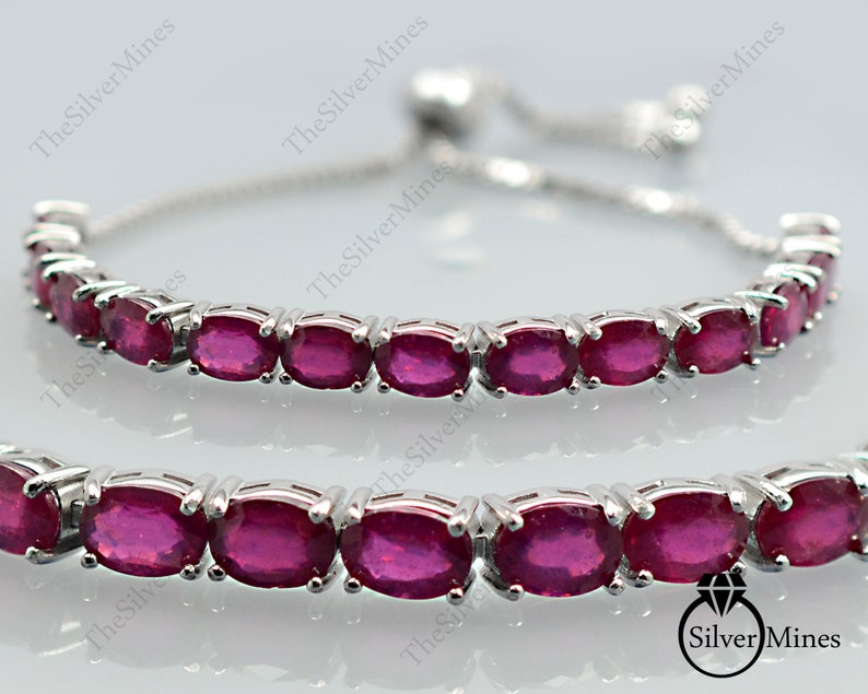 Details about 925 Sterling Silver 8x6mm Oval Cut Natural Ruby Gemstone Adjustable Tie Bracelet Details about 925 Sterling Silver 8x6mm Oval Cut Natural Ruby Gemstone Adjustable Tie Bracelet