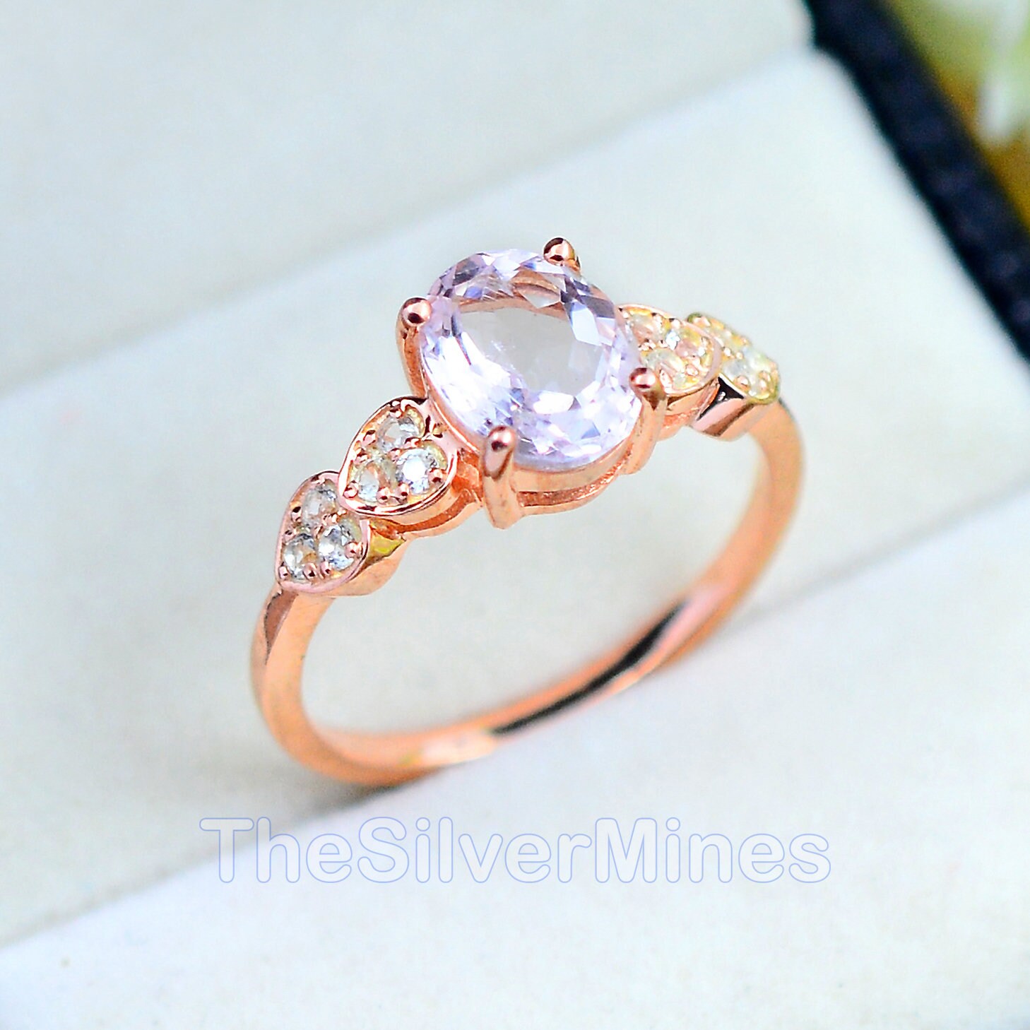 AUTHENTIC Natural Pink MorganiteGemstone 925 Sterling Silver Pendant Pink Emerald