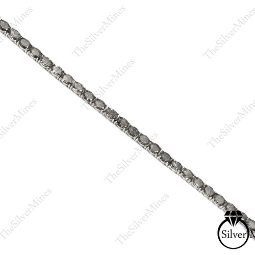 925 Sterling Silver Bracelet, Natural Black Rutile Bracelet, shops Rutile Tennis Bracelet, Black Color Bracelet, Handmade Bracelet, Gift For Her