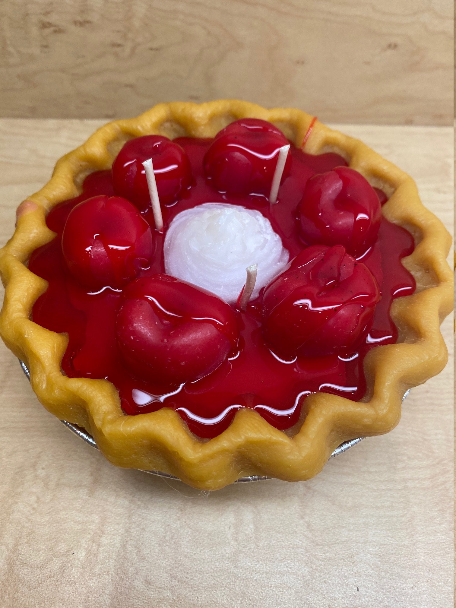 Cherry Pie Candle/ Pie Candle/ Dessert Candle Etsy UK