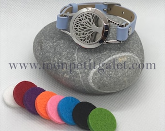 Bracelet Arbre de Vie d'aromathérapie personnalisable et interchangeable, parfum, huile essentielle