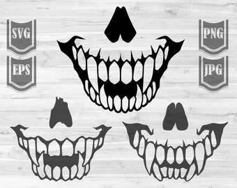 Download Scary Teeth Svg Etsy