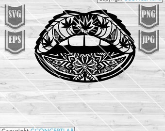 Download Cannabis Mandala Svg Etsy