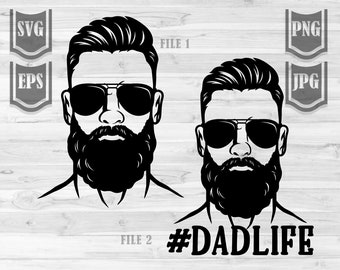 Download Bearded Dad Svg Etsy