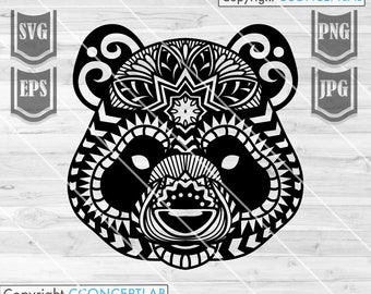 Download Mandala Panda Svg Etsy