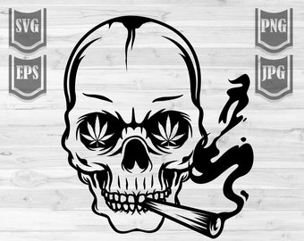 Download Free Smoking Skull Svg Etsy SVG Cut Files