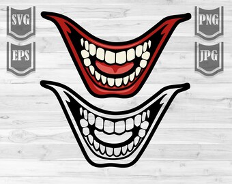 Download Joker Smile Svg Etsy