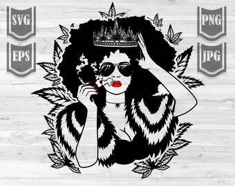 Download Smoking Woman Svg Etsy