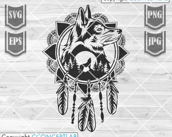 Free Free 109 Layered Wolf Mandala Svg Free SVG PNG EPS DXF File
