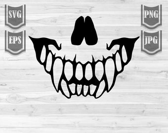 Download Scary Teeth Svg Etsy