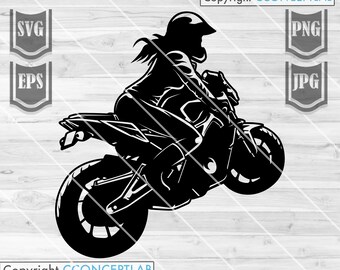 Download Biker Girl Svg Etsy