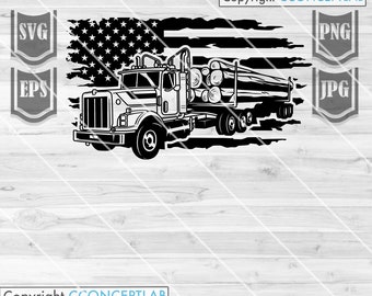 Download Logging Truck Svg Etsy