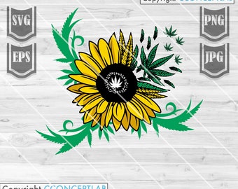 Flower Weed Svg Etsy