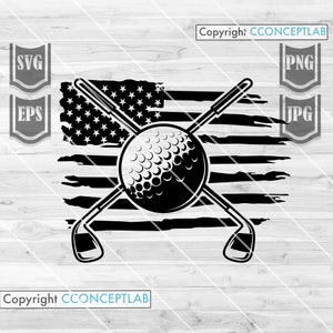 US Golf Club Svg File US Golf Svg Golf Clipart Golf Cut Files Golf ...