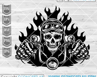 バイカー svg | バイカー スカル svg | スポーツ パパ カットファイル | ビッグ バイク ラリー シャツ png | 燃えるバイク | バイク svg | 燃えるおじいちゃんライダー svg