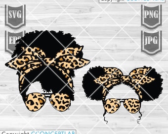 Afro Mom Leben Kind Leben SVG || Mom Life svg || Leopard Mama Schädel Schädel || Messy Bun Schädel Schmuck | Afro Mom svg | Mama Leben Kind Leben Png | Afro svg