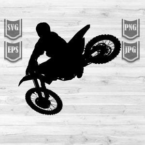 Motorcross svg | Extreme Sports Cut Datei | Motorrad Monogramm | Reiter Papa Geschenk Idee dxf | Motor Kreuz Clipart| Motorrad T-Shirt Design png