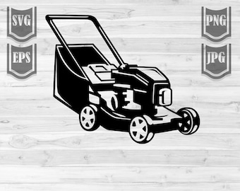Grasmaaier svg | Grass Cutter Clipart | Eigenaar van de grasmaaierwinkel Monogram | Tuinman Vader Gift Idee png | Landschapskunstenaar Cut File | Tuin dxf