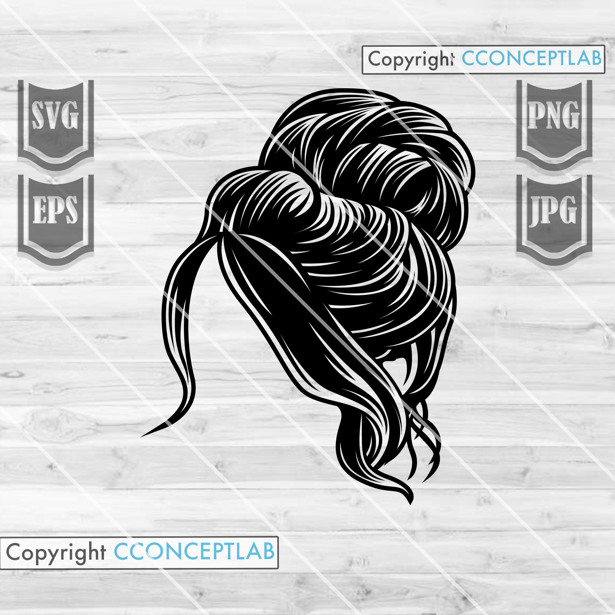 85 OFF 8 Bun Hair Designs Hair Stylist Svg Messy Hair Etsy
