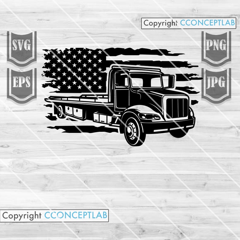 US Tow Truck Svg File Tow Truck Svg Tow Truck Shirt | Etsy