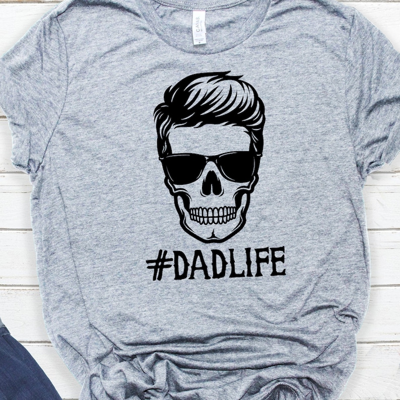 Download Dadlife Skull Svg File Rockabilly Skull Svg Man Skull | Etsy