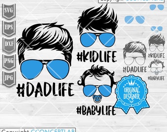 Dad life Kid Life Baby Life Svg Bundle | Dad  svg | Dad Kid svg | Dad Svg | Family Life Bundle Svg | Dad life Kid Life svg | Dad Life Png