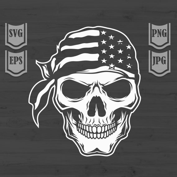 Skull svg | Patriotic Skull svg | USA Shirt png | Military Dad Cutfile | Veteran Gift | Soldier | US Navy Marine dxf | 4th of July Clipart