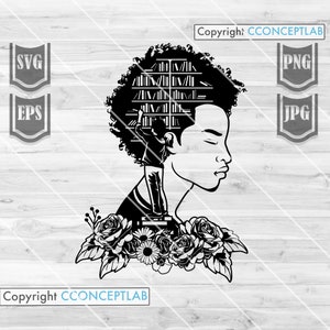 Afro Book Man Svg || Afro Man Svg || Afro Black Man Svg || Buchliebhaber Svg || Black American Man Svg || Buch Kerl Svg || Buchliebhaber Shirt