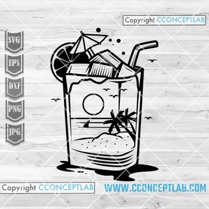 Summer Beach Vibes svg | Cocktail Ladies Drink Clipart | Tropical Coolers Cutfile | Sunrise Tequila | Smoothies Stencil | Vacation Shirt png