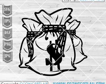 Money Bag svg | US Dollar Clipart | Rich Kid Shirt png | Cool Guys Gift Idea | Money Bills Stencil | Lifestyle Cutfile| Gangster Hipster dxf