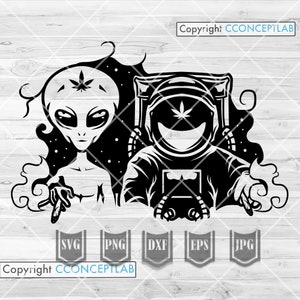 Best Bud Alien x Astro svg | Dope Weltraum Clipart | Weed dxf | Rasta Astronaut Schnittdatei | Kush Shirt png | 420 Cannabis jpg | Marihuana