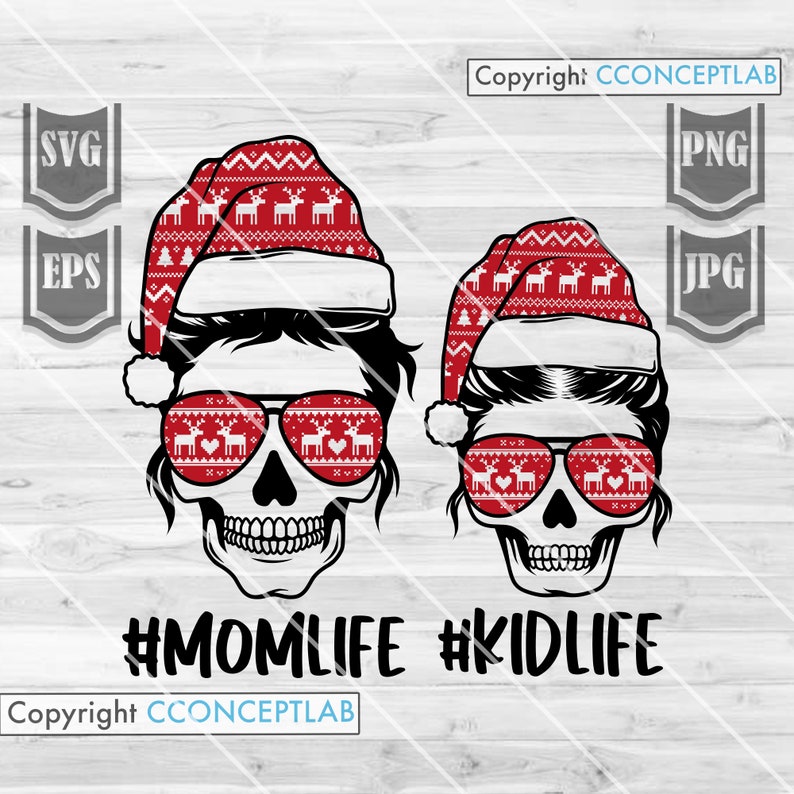Download Mom Life Kid Life Svg Mom Life svg Christmas Mom Skull | Etsy