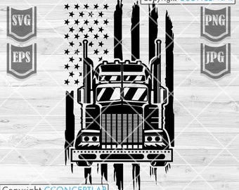 US Semi Truck svg | Semi Truck Clipart | Semi Truck Cutfile | US Semi Truck png | Trucker Dad svg | Truck Driver svg| US Semi Truck Monogram