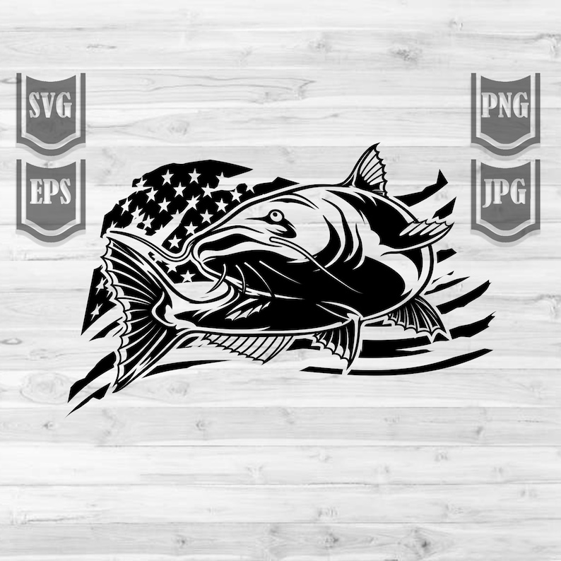 Download Catfishing Svg Svg Catfish Clipart Fishing Catfish Svg | Etsy