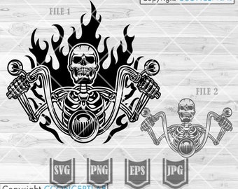 バイカー スカル svg | バイカー スカル png | バイカー クリップアート | バイカー カットファイル | バイカー パパ svg | バイカー シャツ svg | バイク svg | ライダー svg | バイカー ステンシル
