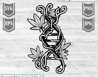 DNA Cannabis Svg / Weed DNA Clipart / Cannabis Blunt png / Marijuana Cut File / 420 Clipart / Rasta Shirt png / Weed Dope svg/ Joint Cutfile