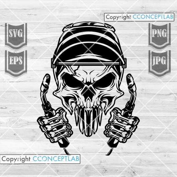 Digital Art & Collectibles US Welder png Welding svg Welder Skull ...