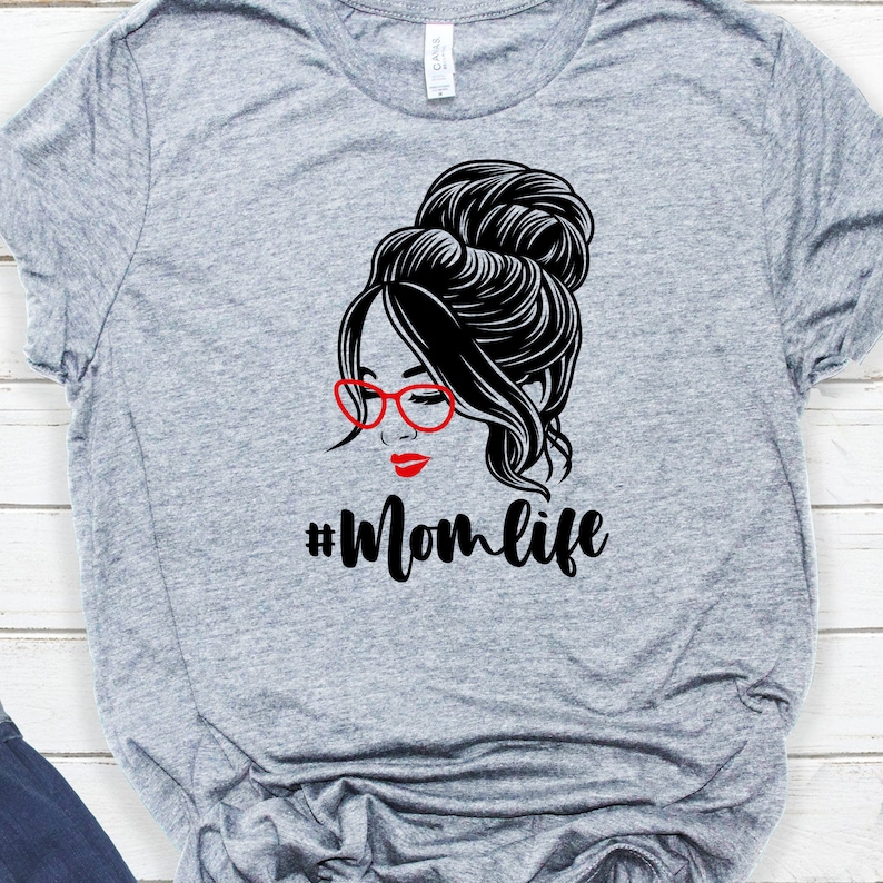 Download Mom Life Bun Hair Svg File Bun Hair svg Mom Life Svg | Etsy