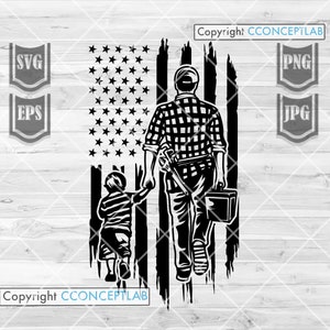 US Plumber Dad svg | Plumber Dad Clipart | US Plumber Cutfile | Dad and Son svg | Plumber Dad png | Father&#39;s Day svg | US Pipe Fitter svg