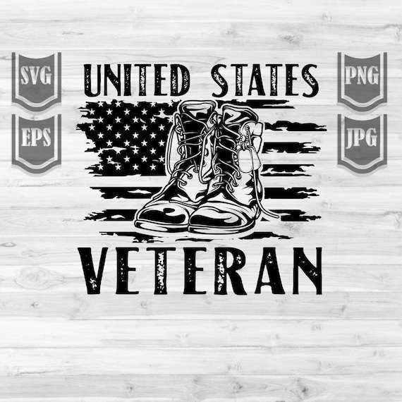 US Veteran Svg File || Distressed Flag Svg || Veteran Shirt || Patriotic Svg || USA distressed Flag || US Veteran Clipart || Cutting files