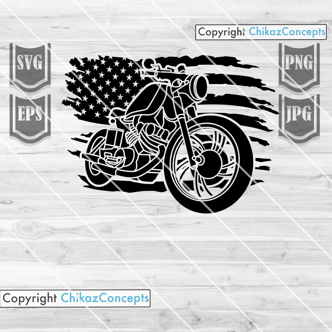Motorcycle Riding Svg US Motorcycle Svg | Biker Clipart | Rider Dad Gift Idea | Bike Shop ...